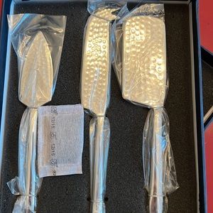 🔥HP🔥NWT gift set of 3 cheese knives. Heavy, high quality Stainless Steel.